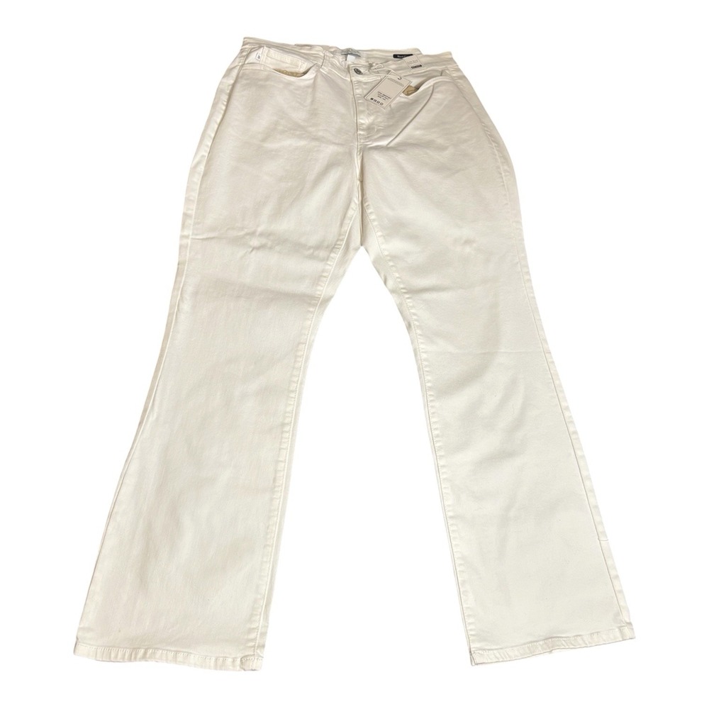Judy Blue Bootcut Jeans 14W/32x31 Womens White Plus Denim Stretch Summer NWT